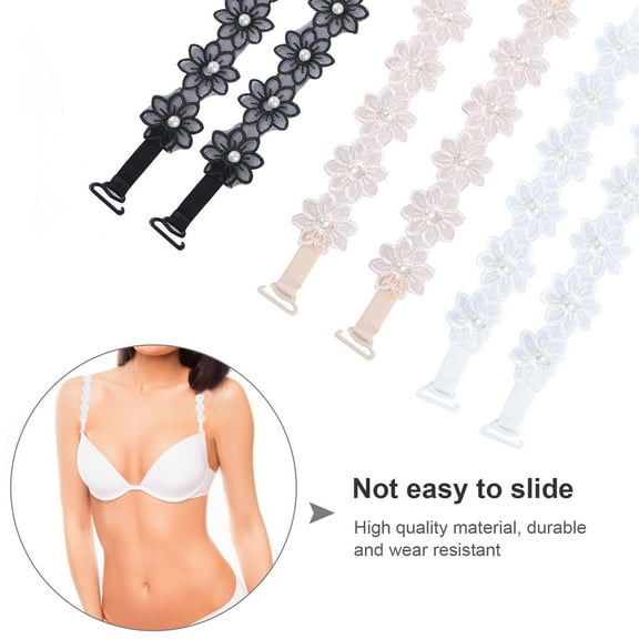 BRIGHTFUFU 3 Pairs Bra Shoulder Strap Invisible Lingerie Straps for Women Summer Wear