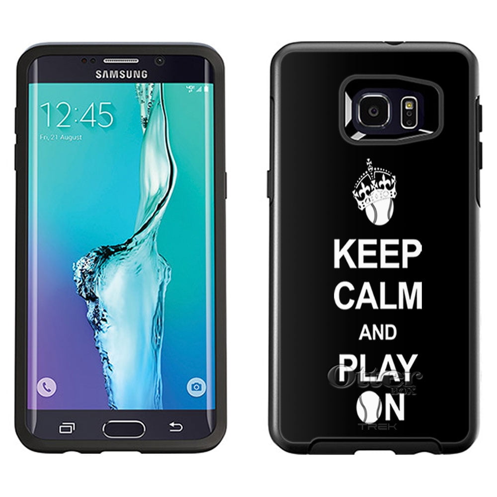 OtterBox Symmetry Samsung Galaxy S6 Edge Plus Case - KEEP CALM And Play On - Tennis on Black