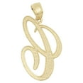 thumbnail image 5 of 10K Solid Real Yellow Gold Personalized Cursive C Initial Pendant Necklace, Available in Different Letters Charm with Diamond Cut Gifts for Her with 16" Gold Chain, 5 of 6