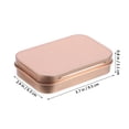 thumbnail image 2 of LEEYNEER 5Pcs Small Rectangular Metal Boxes Hinged Lid Design Compact and Lightweight Accessory Card Case, 2 of 8