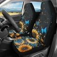 thumbnail image 2 of Yuyamidu Sunflowers Car Seat Covers for Women, Waterproof Auto Front Seats Covers Blue Butterfly Car Accessories Set Fits for SUV, Sedan, Truck, 2 of 7
