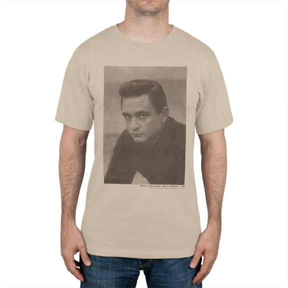 Johnny Cash Men's Sepia Soft Short Sleeve T Shirt