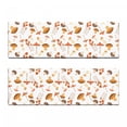 thumbnail image 2 of Autumn Bench Cushion Set of 2, Colorful Mushroom Pattern Woodland Illustration Various Fungi Types, Standard Size Foam Pad and Decorative Cover, Coral Brown Warm Taupe, by Ambesonne, 2 of 4