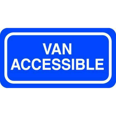 - ZING Eco Parking Sign, Van Accessible, 6Hx12W, Engineer Grade Prismatic, Recycled Aluminum