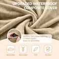 thumbnail image 5 of 6 FT Large Bean Bag Chairs for Adults/Teens with Memory Foam Filling, Bean Bag Sofa with Filler Included, Soft Flannel Fabric Bean Bags, Removable Flannel Cover, Round Sofa for Living Room, Bedroom, 5 of 5