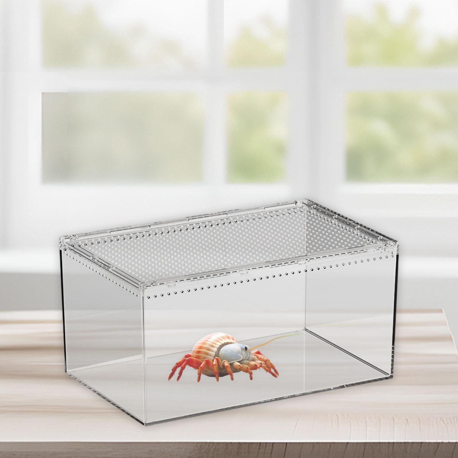 oshhni Reptile Breeding Box Animal Habitat Cage for Turtle Chameleons Hatching Case