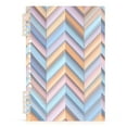 thumbnail image 7 of FORMRS 1-Subject Spiral Notebook 8" x 5" College Ruled 60 Refillable Sheet A5 Hard Cover, 2 Pack, Purple Geometric, 7 of 7