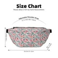 thumbnail image 3 of Naloa Flower Leaves Print Running Belts for Men Women,Running Fanny Pack with 2-Zipper Pockets,Waterproof Waist Pack for Travel Hiking Running Outdoor Sports, 3 of 8