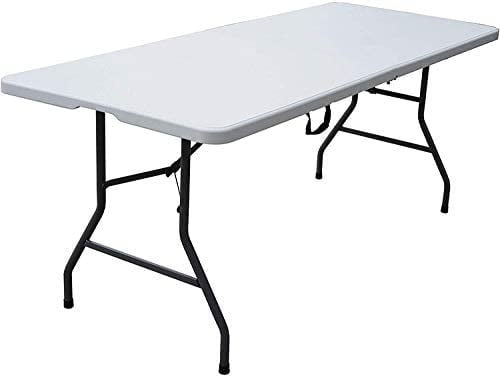 Details about   6 Foot Centerfold Folding Events Catering Party Tailgate Holiday Plastic Table 