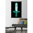thumbnail image 2 of Minecraft - Diamond Sword Wall Poster with Wooden Magnetic Frame, 22.375" x 34", 2 of 3