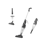 2-in-1 corded upright vacuum cleaner that converts to a handheld model; lightweight and portable (3.9 lbs); features a washable filter, crevice tool, and 0.5-liter dust cup