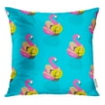 thumbnail image 1 of RYLABLUE Housse de Coussin Filles sur Flamant Rose Gonflable en Été, 1 of 1