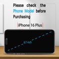 thumbnail image 2 of TEMOGU-(3 Pack) for iPhone 16 Plus Privacy Screen Protector, Anti Spy Tempered Glass, Scratch Resistant, Bubble Free, Case Friendly, Touch Sensitivity, 2 of 4