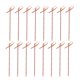thumbnail image 1 of EeaseMX 200 palillos desechables de 12 cm para cócteles, gruesos, con nudo de bambú, para aperitivos, bebidas y comida, suministros para fiestas (rojos), 1 of 7