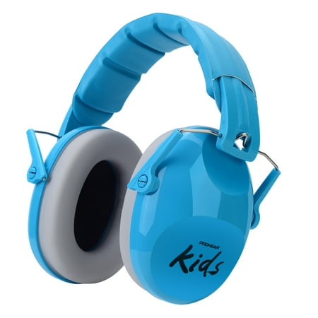 prohear 032 2.0 noise cancelling headphones for kids - 25db noise reduction - adjustable sensory ear protection muffs for concert  fireworks  monster truck shows  school - blue
