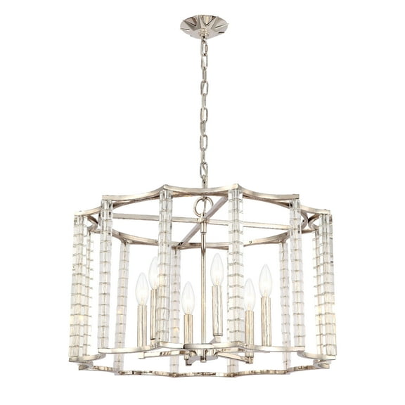 Crystorama Lighting - Chandelier - Carson - Six Light Chandelier In Traditional