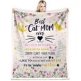 thumbnail image 2 of Mothers Day Cat Mom Gifts for Women, Gifts for Cat Moms, Cat Lovers Gifts for Women, Cat Mom Gift for Christmas, Best Cat Mom Birthday Blanket 60 x 50 (zjm156,50"x 60"), 2 of 6