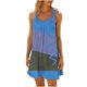 thumbnail image 1 of Vestido de Verano para las Mujeres Impreso sin Mangas Cuello Redondo, Suelto de Rodilla de Longitud Vestido Casual para la Primavera, 1 of 4