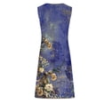 thumbnail image 5 of Giftesty Summer Dresses for Women Casual Versatile Printed Round Neck Casual Sleeveless Suspender Dress, 5 of 5