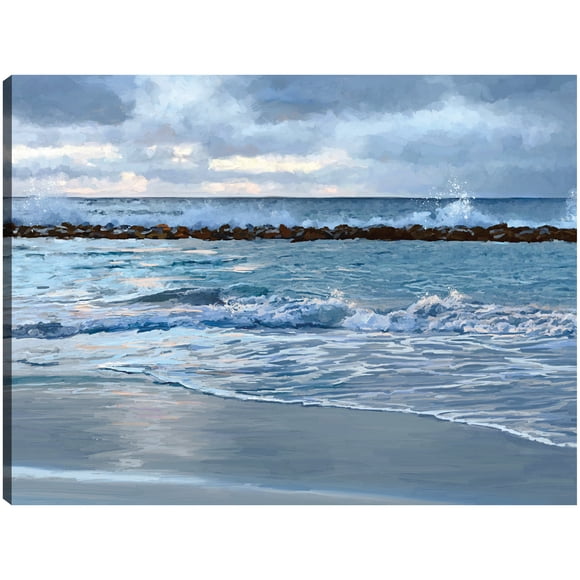 Cuadro Decorativo - Blues del amanecer Jr Impresión en canvas, estrechado