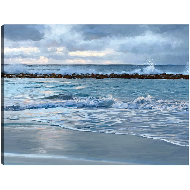 Cuadro Decorativo - Blues del amanecer Jr Impresión en canvas, estrechado