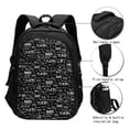 thumbnail image 3 of Balery Travel The World Mochila con carga USB para hombre y mujer - Mochila impermeable y antirrobo para laptop con puerto USB para viajes, trabajo, 3 of 7