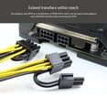 thumbnail image 5 of DODOING (10 Pack) Pcie Cable GPU PCI-e 8 Pin Female to Dual 8(6+2) Pin Male PCI Express Adapter Braided Sleeved Splitter Power Cable, 5 of 8
