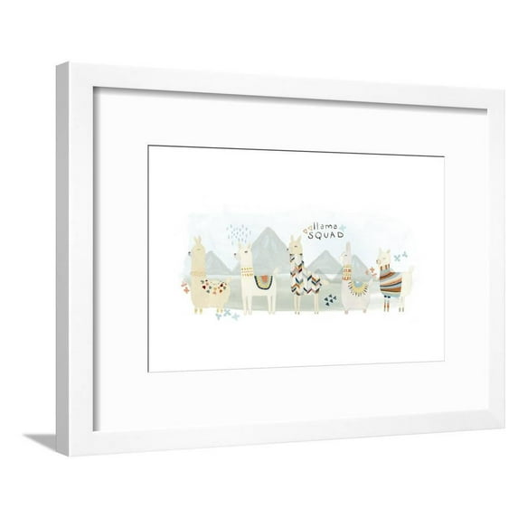 Llama Squad III, Framed Art Print Wall Art by June Vess Sold by Art.Com