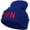 Royal, variant on Taiwan TWN Flag Embroidered Long Beanie - Navy OSFM