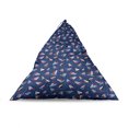 thumbnail image 4 of Sailing Lounger Chair Bag, Doodle of Colorful Sailboats Polka Dots Summer Repetition, High Capacity Storage with Handle Container, Lounger Size, Dark Lavender Multicolor, by Ambesonne, 4 of 5