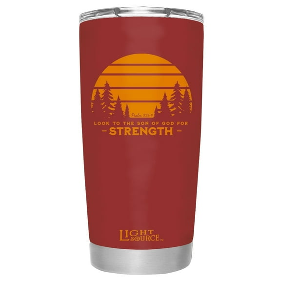 Light Source 20 oz Stainless Steel Tumbler Look To The Sun