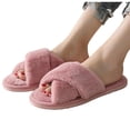 thumbnail image 6 of Agkizg Womens Fuzzy Slippers, House Slippers, Plus Size Fuzzy Plushes House Slippers Warm Lined Comfortable Casual Indoor Winter Slippers, 6 of 7
