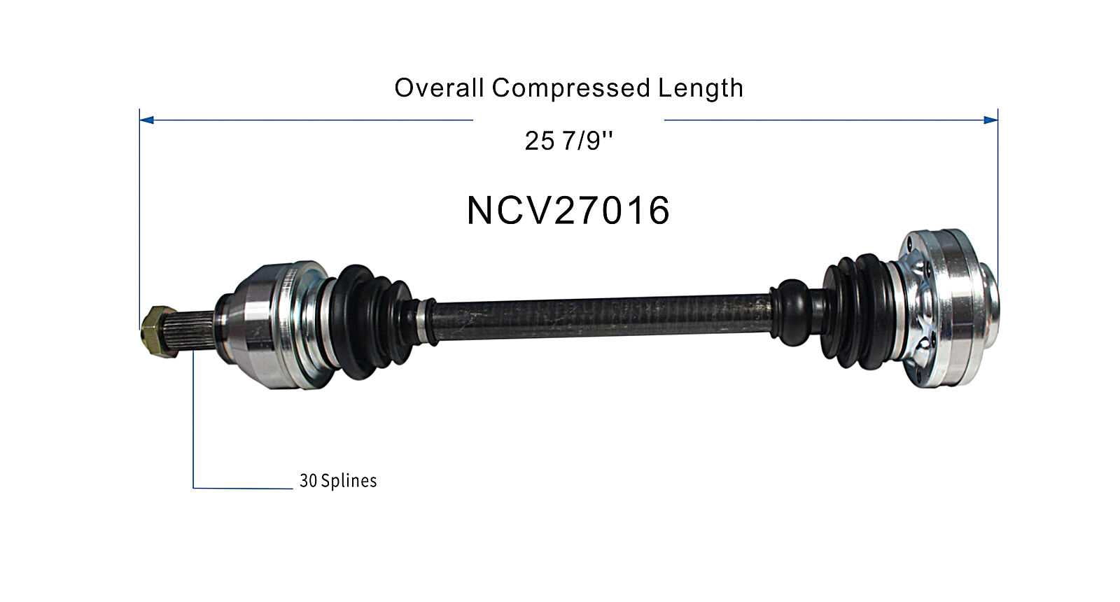 GSP NCV27016 Fit BMW CV Axle Assembly Fits select: 2006-2010 BMW M5, 2006-2010 BMW M6
