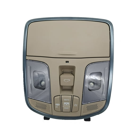 Interior Overhead Sunroof With Switch Console Map Dome Lamp, Car Front Reading Light With Glasses Storage Assembly For Hyundai Sonata, Replacement 92810C3000-beige