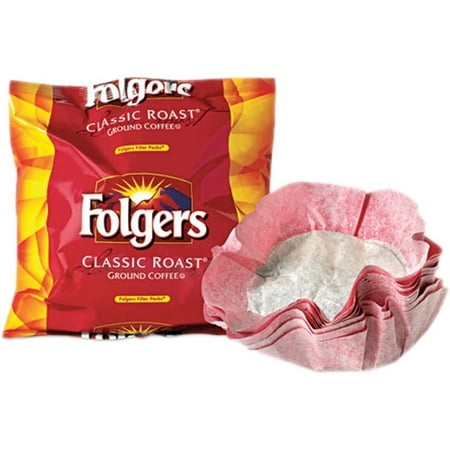 Folgers Coffee Classic Roast Ground Coffee Filter Packs, 0.9 Oz - 40 Ct