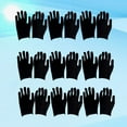 thumbnail image 3 of 12 pares de algodón reutilizable Gants de nettoyage pour Adultes Gants de Protection de main-d'oeuvre pour travaux industriels jardinage M Noir Ormromra YQ-0334, 3 of 6