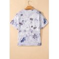 thumbnail image 5 of Women's Gray Camouflage Drop Shoulder Tunic Tee – Casual Summer Style for Everyday Wear, XL, 5 of 10