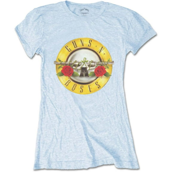 Guns N' Roses Ladies T-Shirt: Classic Bullet Logo (Skinny Fit) (Small)