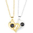 thumbnail image 1 of Colle Collier Cœur Rétro : 2 Pcs 100 Langue Collier Collier Collier Collier Collier, 1 of 10