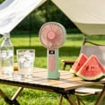 thumbnail image 5 of Rechargeable Handheld Fan, Portable Desk Fan USB Powered, Mini Personal Fan with 3 Speed Adjustments, Compact Dual-Use Cooling for Home, Office, and Outdoor Use, 5 of 7