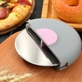 thumbnail image 6 of Uxcell Stainless Steel Pizza Cutter Wheel Slicer with Protective Blade-Guard, 6 of 6