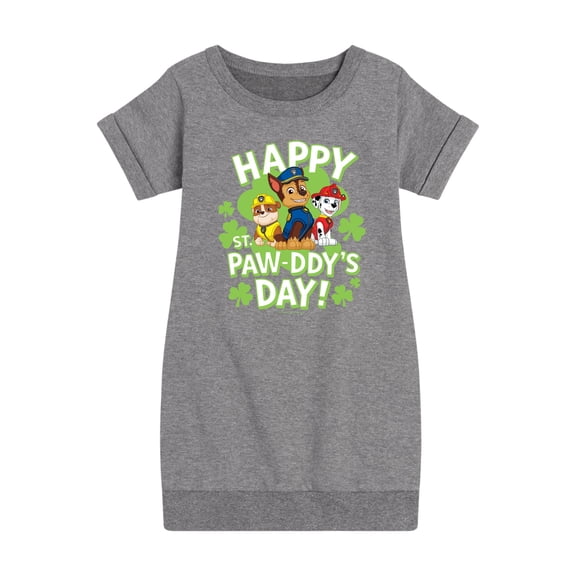 Paw Patrol - St Pawddys Day - Toddler And Youth Girls Fleece Dress