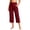 Wine, variant on Drovellove Women's Plus Size Cropped Pants with Pockets - Loose Straight Leg Yoga Pants, Soft Stretchy Casual Pants for Lounging, Weekend Errands, or Relaxed Office Days