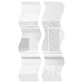 thumbnail image 1 of 6 Pieces of Wave Combination Mirror Stereo Wall Sticker, 1 of 5