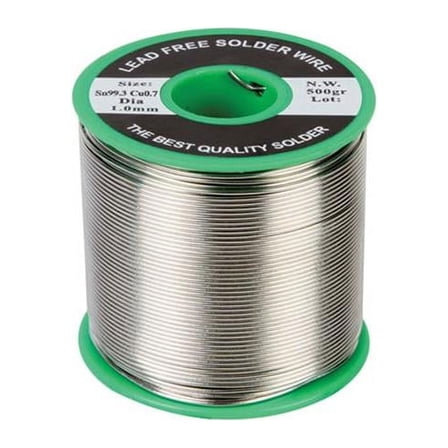 Velleman SOLD500GLF SN 99.3 Percent - CU 0.7 Percent 0.04 in. Lead-Free Solder - 1.10 lbs