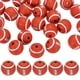 thumbnail image 1 of 25-Pack Cuentas de Balón Deportivo 12mm Marrón Rojo Redondas Sueltas de Goma Rugby para Manualidades/ Pulsera/ Collar, 1 of 7