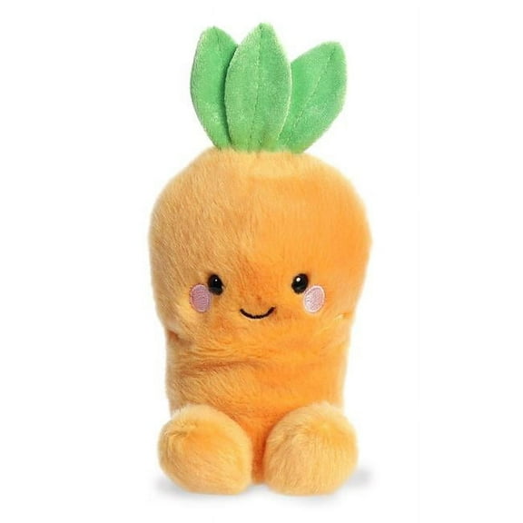 Aurora  5 in. Adorable Pocket-Sized Play Collectable Fun Cheerful Carrot Stuffed Animal Plush Toy, Orange
