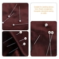 thumbnail image 2 of 600 piezas Push Pin Mapa Pin Cabeza de perla Pin recta Pin de costura para manualidades de costura de bricolaje, 2 of 7