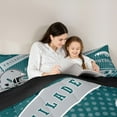 thumbnail image 5 of Manfei Sports Theme Bedding Comforter Set,American Rugby Games Twin Comforter Sets,Philadelphia Bedding Set For Kids Boys,Microfiber Bedroom Decorative Reversible,2pcs, 5 of 7