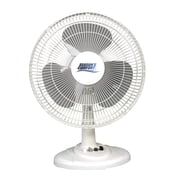 Seasons Comfort 12-In. 3-Speed Oscillating Table Fan, FTT12, White